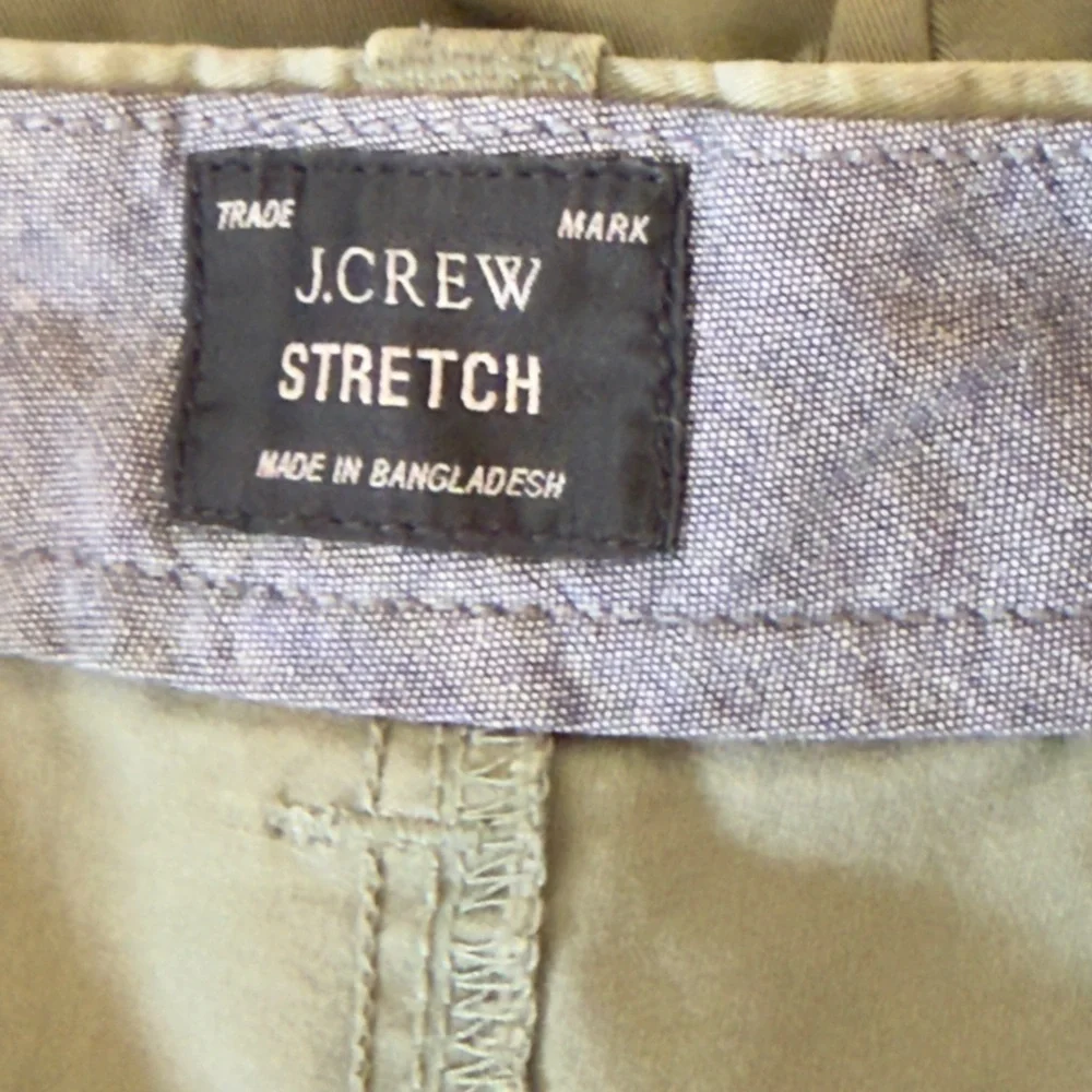 J. Crew Men's Olive Flat‎ Front Shorts